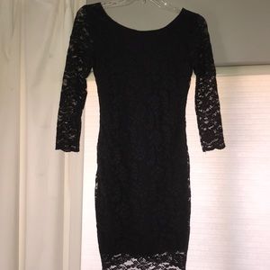 Forever 21 black lace dress